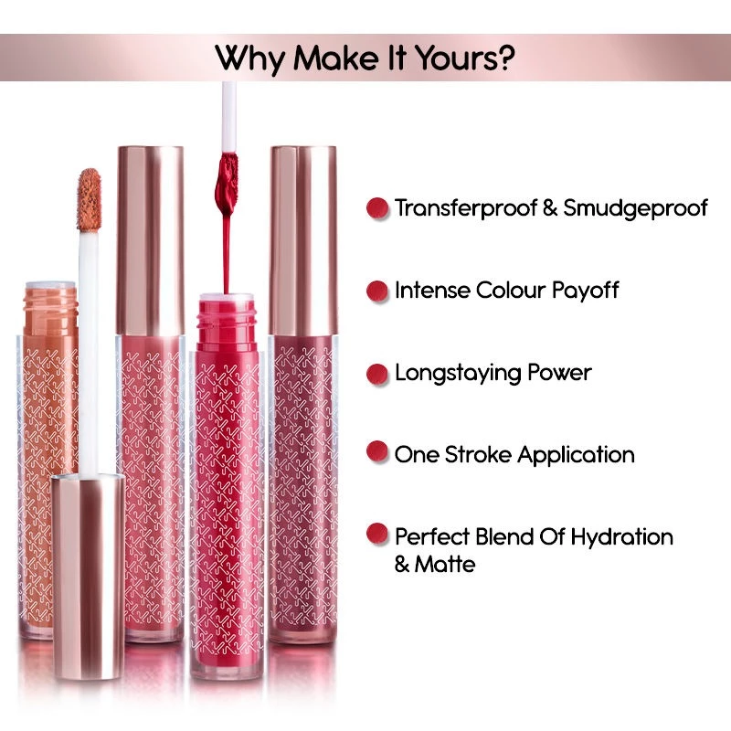 Kay Beauty Matte Liquid Lipstick- Happily Ever After, 3.5 ml-5.webp
